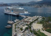 Bodrum welcomed the largest cruise ship in its history:                                                                                                                            Odyssey of the Seas arrived at Bodrum Cruise Port with it’s 3693 passengers.